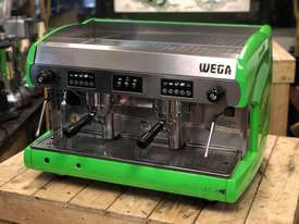 WEGA POLARIS 2 GROUP LIME GREEN ESPRESSO COFFEE MACHINE - picture2' - Click to enlarge