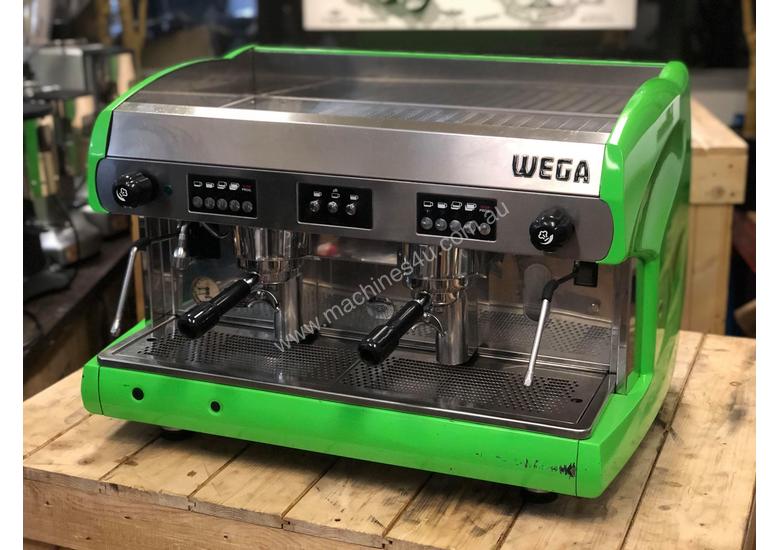 Used wega WEGA POLARIS 2 GROUP LIME GREEN ESPRESSO COFFEE MACHINE