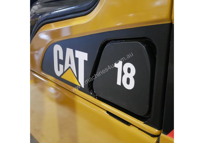 caption CAT 1.8T LPG Forklift GP18N - End of Financial Year Sale!