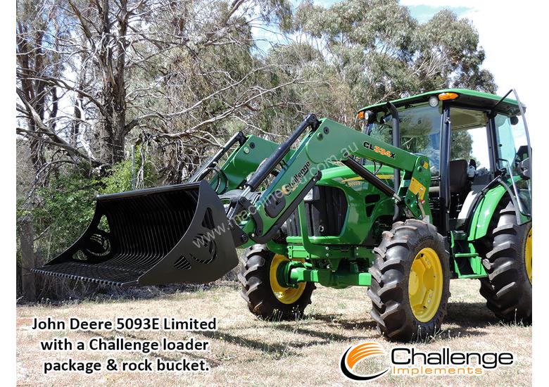 caption Challenge CL334X-Green loader for the front of your John Deere 50-90 HP Tractor, Quality built