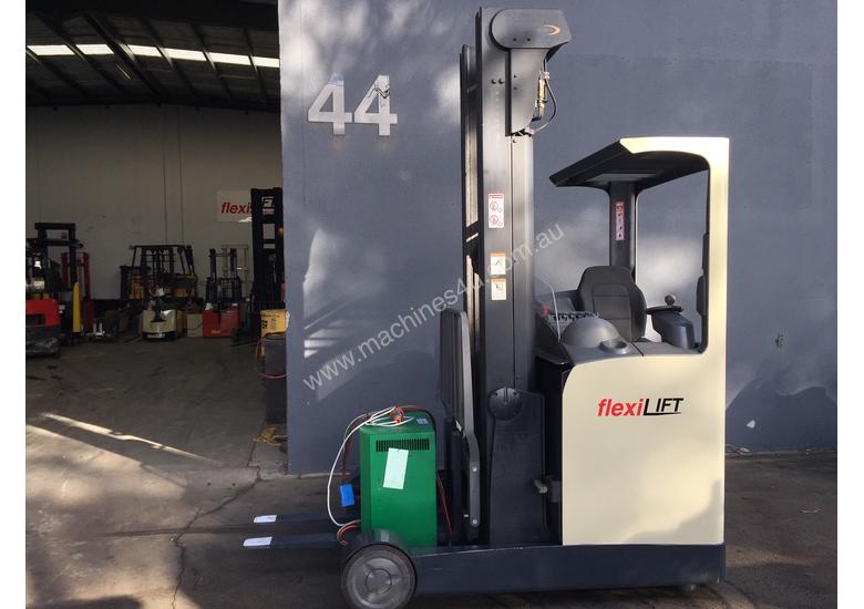 caption Crown ESR4500 Ride On Reach Forklift Truck Refurbished & Repainted
