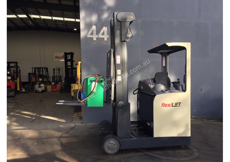 caption Crown ESR4500 Ride On Reach Forklift Truck Refurbished & Repainted