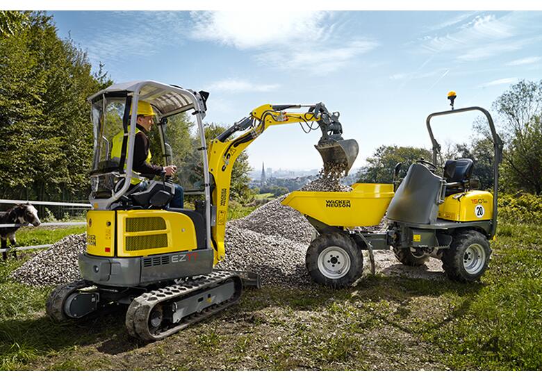 caption Wacker Neuson EZ17 Excavator with factory fitted POWERTILT HITCH!!!