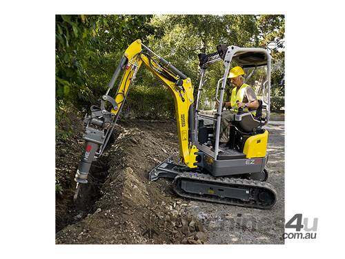 caption Wacker Neuson EZ17 Excavator with factory fitted POWERTILT HITCH!!!