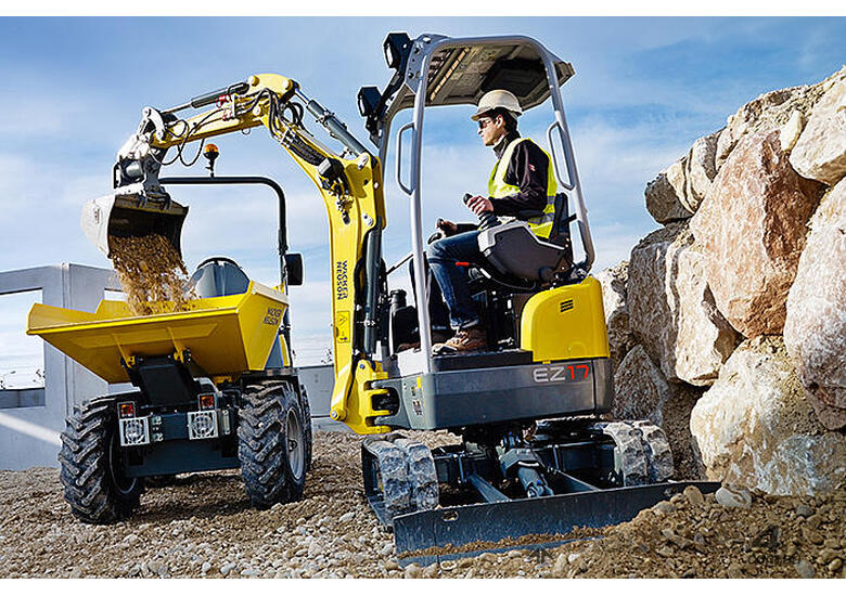 caption Wacker Neuson EZ17 Excavator with factory fitted POWERTILT HITCH!!!