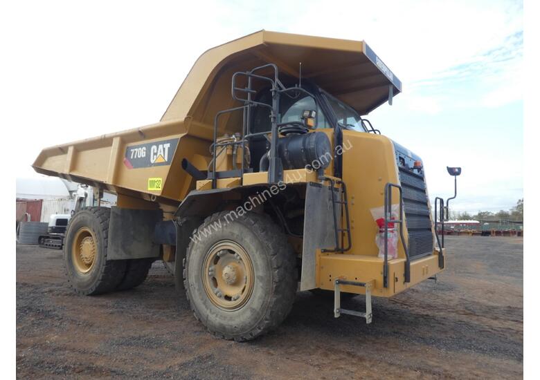 caption Caterpillar 770G Dump Truck