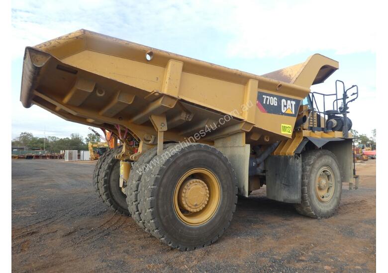 caption Caterpillar 770G Dump Truck