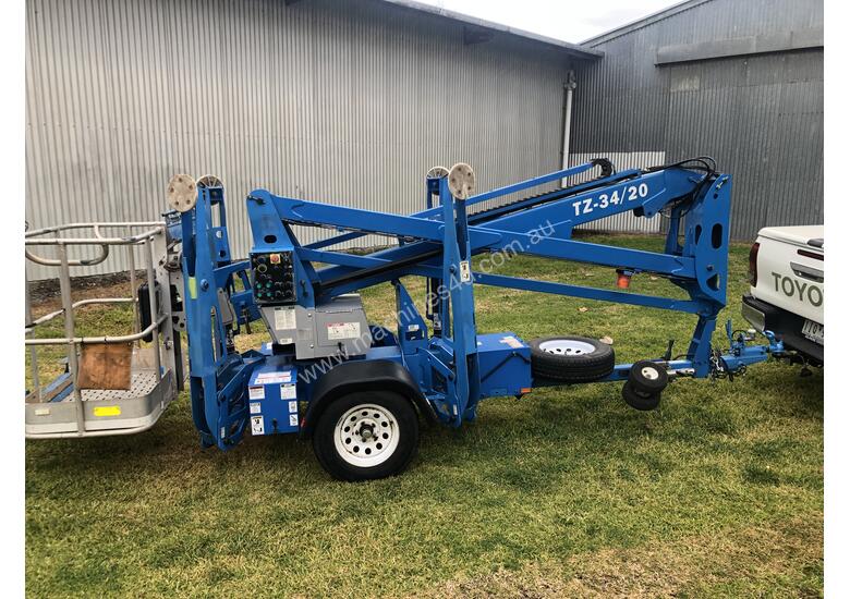 Used 2008 Genie TZ34 20 Trailer Mounted Boom Lift in , Listed on