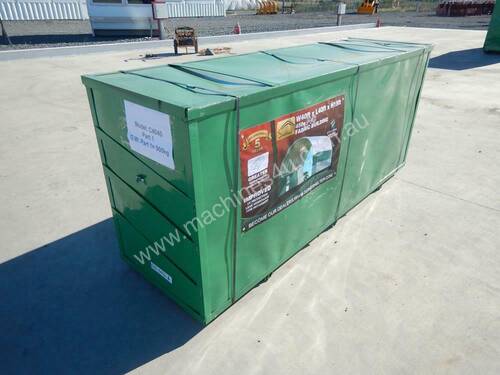 C4040-PVC 12m x 12m x 4.5m Single Trussed Container Shelter PVC Fabric