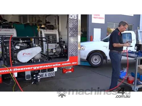 caption Lightweight and Portable Screw Air Compressor & Generator Combo!