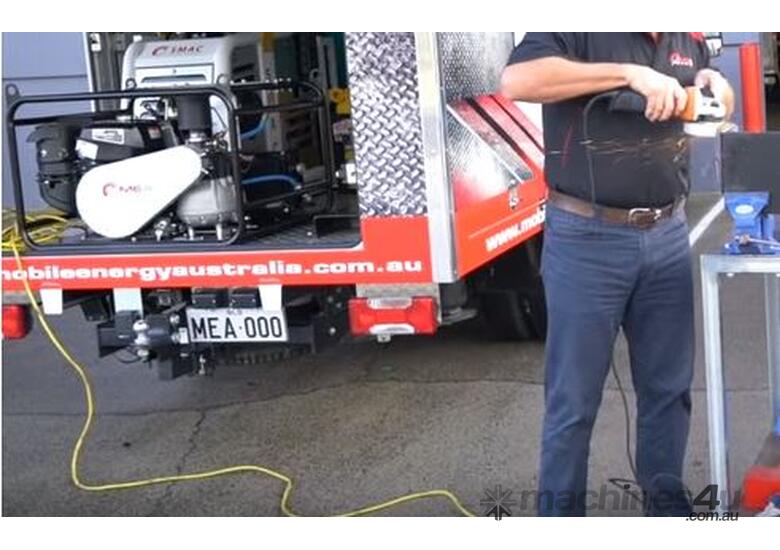 caption Lightweight and Portable Screw Air Compressor & Generator Combo!