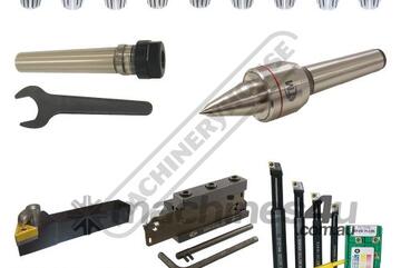 L33 CNC Lathe Starter Tooling Package Deal Includes Turning, Parting & Boring Tools, Collet Holder,
