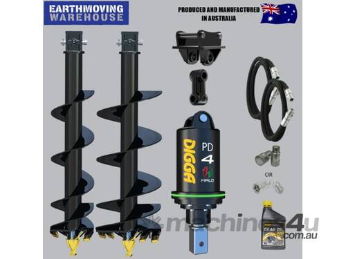 Digga PDH4-5 HALO auger drive combo package mini excavator up to 5.5T