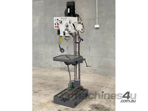 Demo Model Geared Head Pedestal Drill, Coolant & Power Feed - 3Phase