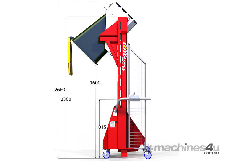 Multi-Tip Battery Electric Bin Tipper