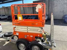 19ft Snorkel Scissor and Galvanized Trailer - picture1' - Click to enlarge