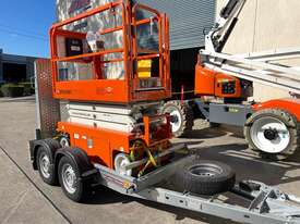 19ft Snorkel Scissor and Galvanized Trailer - picture2' - Click to enlarge