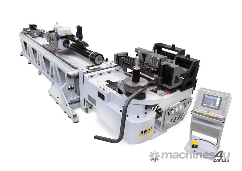 caption AMOB eMOB 130 FULLY ELECTRIC TUBE BENDER | 130MM OD CAPACITY | CNC TOUCH SCREEN | MANDREL