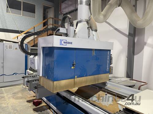 Weeke bhc 555  cnc boring   Routing machine 