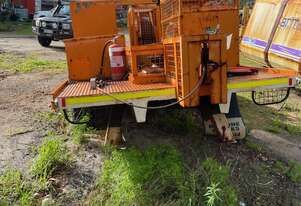 35Kn bull winch on tray , deutz diesel powered , stabiser legs