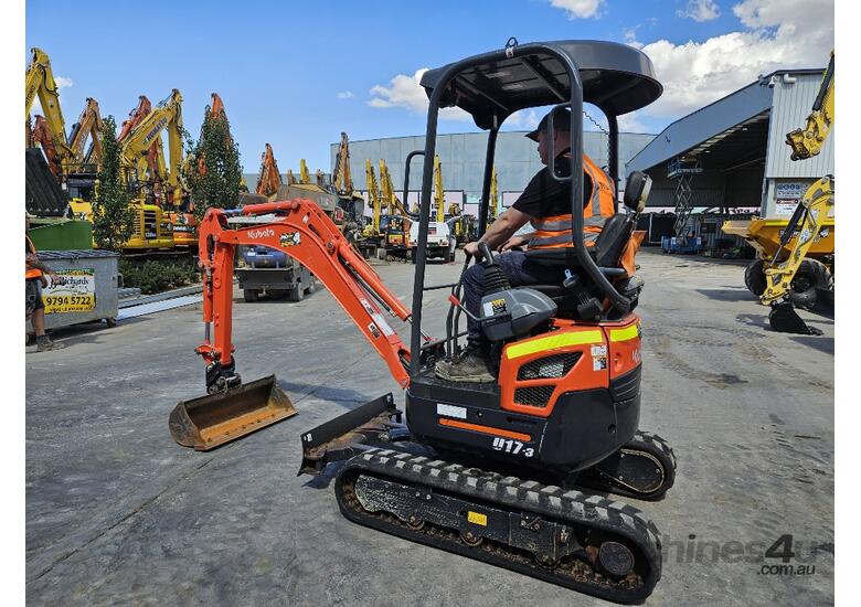 caption 2021 KUBOTA U17 1.7T EXCAVATOR WITH LOW 485 HOURS