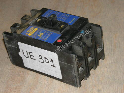 caption Mitsubishi NF50-SS Circuit Breakers.