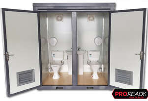 New Twin Portable Toilet Restroom Block New Twin Portable Toilet Restroom Block