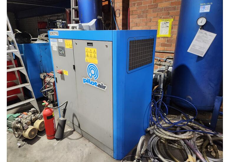 Used pilotair Pilot DCR37 VS 10 bar 37Kw variable screw compressor