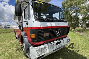 Mercedes Benz 2435 Super Class 8x4 Fire Unit/Ladder Boom Truck. Ex NSW Fire & Rescue Service.