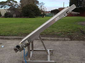 Stainless Steel Bakery Pasta Dough Incline Conveyor 1600mm High - Ima - picture1' - Click to enlarge