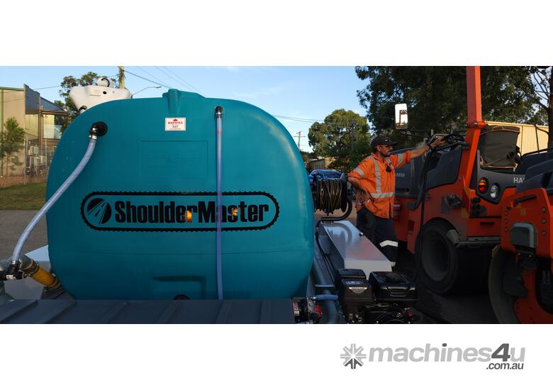 caption Multi-Purpose, Compact Water Cart Trailer: ShoulderMaster WT2500
