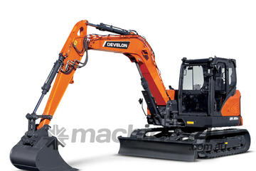 DEVELON DX89R-7 Air Cabin 9.5 Tonne Mini Excavator 2.4L Turbocharged Engine, 65.04 hp!