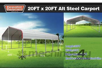 EXEQ 20ft x 20ft Steel Carport