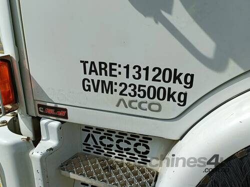 caption 2014 Iveco Acco 6x4 Side Loader Garbage Compactor (Council Asset)