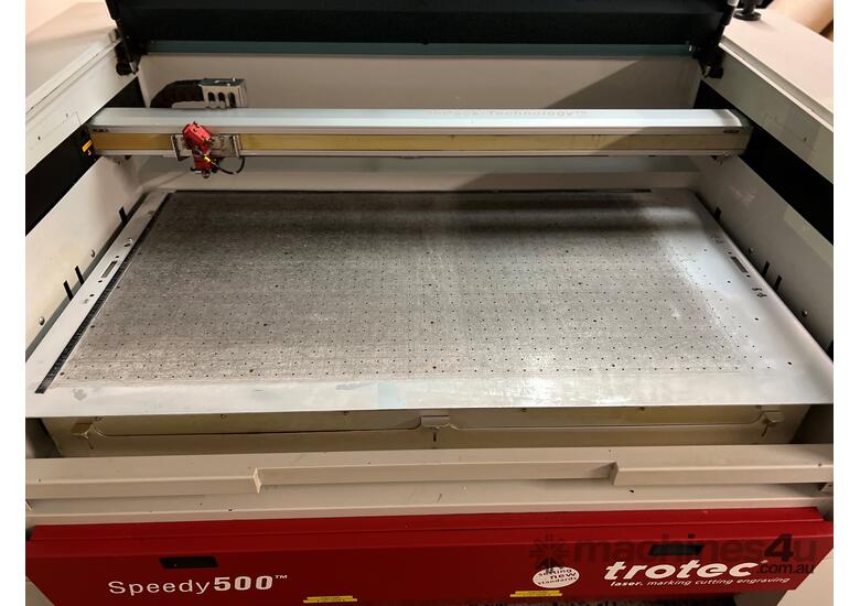 caption High-Performance Laser Engraver – Trotec Speedy 500 – Ready to Go!