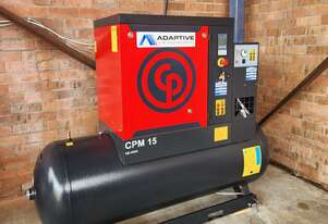 Chicago Pneumatic CPM15/8 T DRY 11kW 15HP 500L Silent Screw Air Compressor with Tank & Dryer