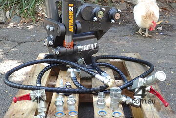   1-3 ton (30mm pin) Attach2 MiniTilt Hydraulic Tilting Excavator Hitch Coupler