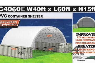 40ft x 60ft Container Shelter With End Wall, Cost Effective!