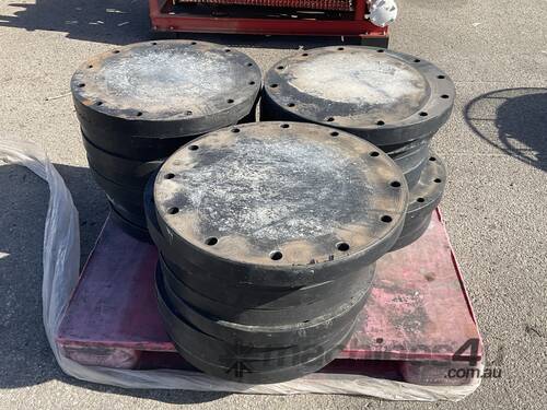 caption Pallet of Poly Flange Plates