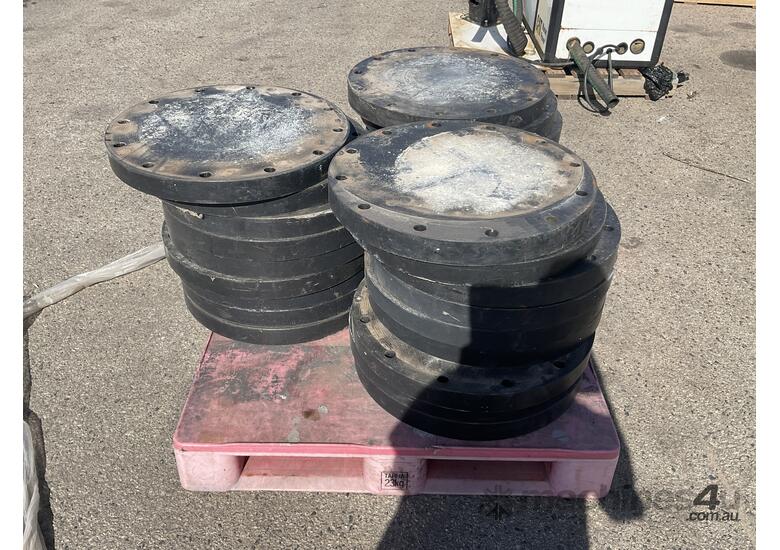 caption Pallet of Poly Flange Plates