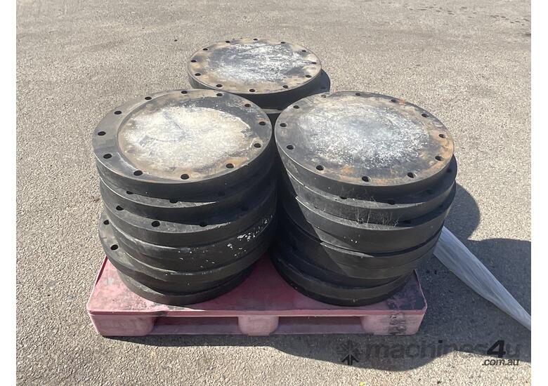 caption Pallet of Poly Flange Plates