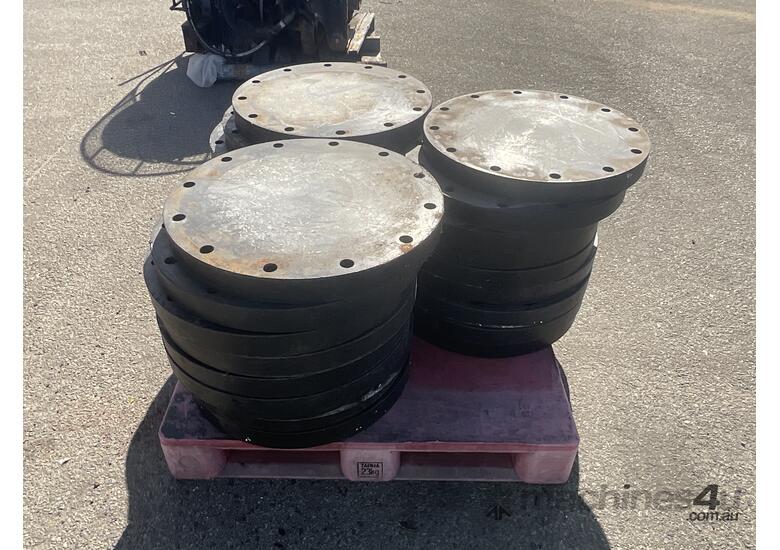 caption Pallet of Poly Flange Plates