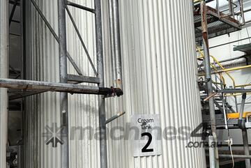 Insulated stainless steel cream tank 40KL capacity with Agitator