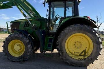 (8982) John Deere Tractor 6195M with Loader - One Owner