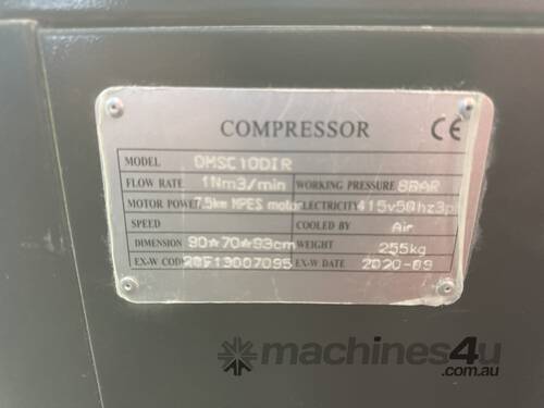 2020 Able 3 Phase Screw Compressor & Tank