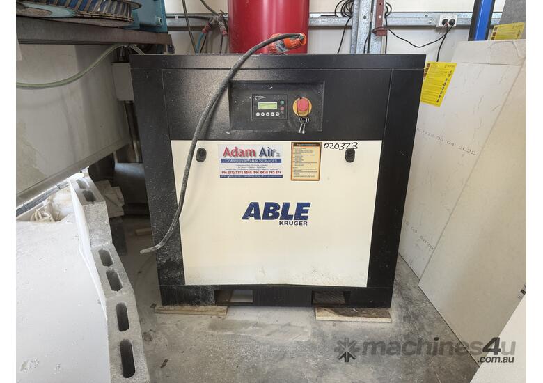 2020 Able 3 Phase Screw Compressor & Tank