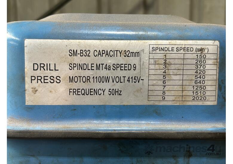 caption Pedestal Drill Press