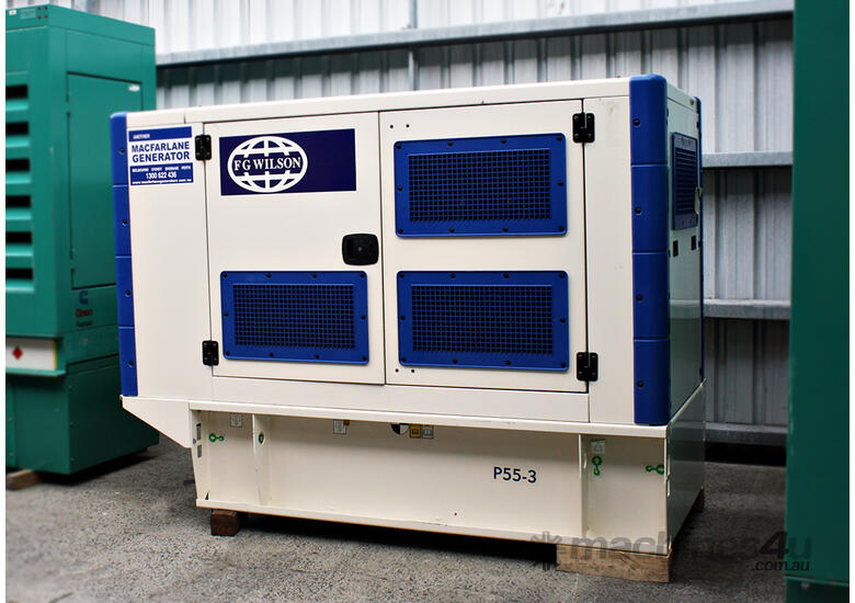 50kVA Pre-owned FG Wilson Enclosed Generator Set