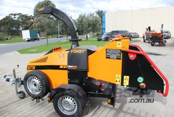   2022 model Forst ST8D - Trailer Mounted 8-inch Wood Chipper | 45HP Kubota Diesel Engine