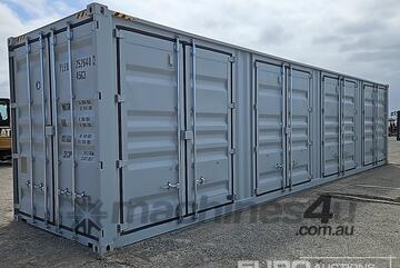 2026 40HQ Storage Container, One Side Multi-Door,4 Doors